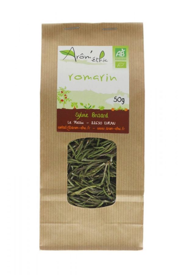 Sachet de Romarine bio effeuillé séché