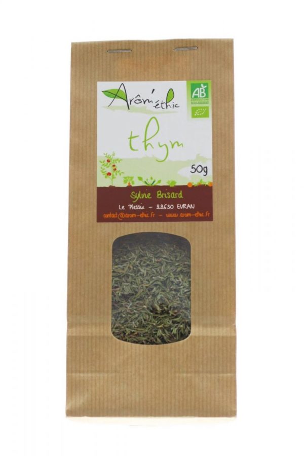 Sachet de Thym bio effeuillé séché