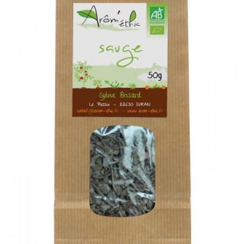 Sachet de Sauge bio effeuillé séché 4.50 € les 50 g