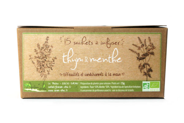 infusion sachets thym menthe bio commande en ligne