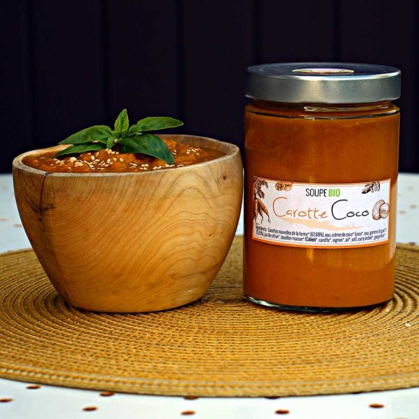 Soupe carotte coco bio panier en ligne bretagne